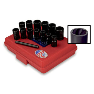 Ken Tool 30106 13-Piece Twist Socket Set with Punch