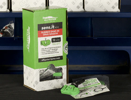 Alligator Sensit RS+ Dual Frequency TPMS Sensor Pack of 12 with Rubber Valve – Universal Programmable TPMS Coverage