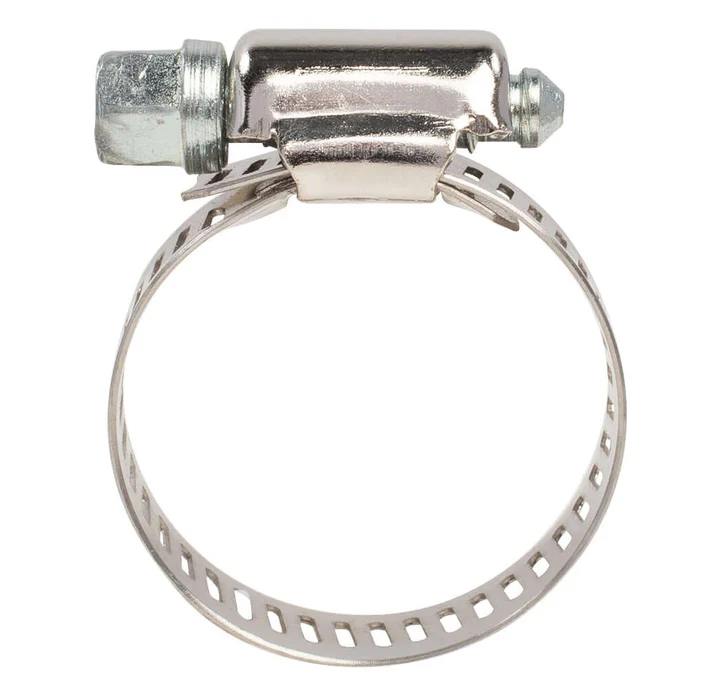 Hose Clamp #12 Standard Ventilated Stainless Steel Band Zinc Plated Housing Screw 10PC Durable Heavy Duty Hose Fasteners