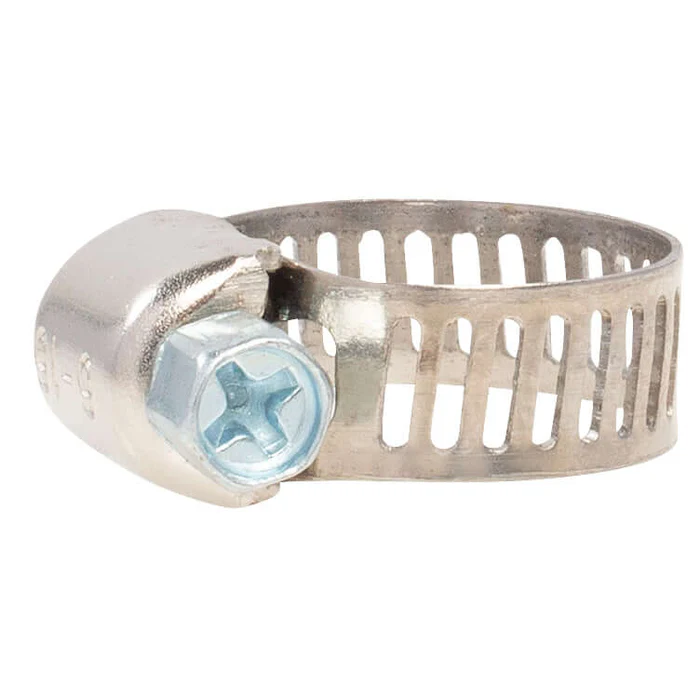 Hose Clamp #4 Mini Ventilated Stainless Steel 10-Pack Durable Adjustable Fastening for Hoses Tubing