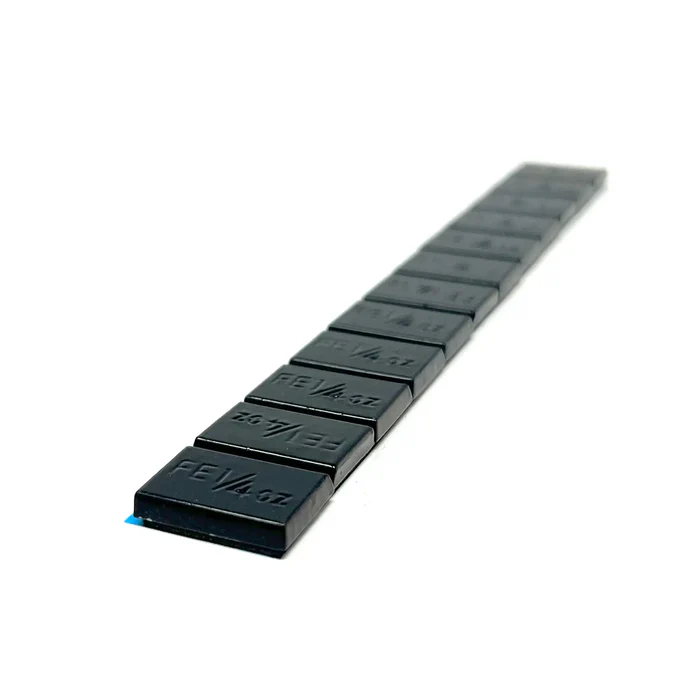 Adhesive Wheel Weights 1/4 oz 576 Segments Black OEM Coating Stick-On Pre-Cut Wheel Balance Weights for Cars Light Trucks