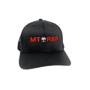 MT‑RSR Embroidered Snapback Trucker Cap Premium Breathable Mesh Adjustable Unisex Hat for Everyday Casual Outdoor Street Style