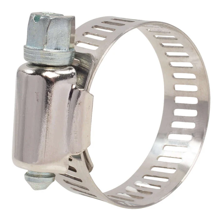 Hose Clamp #12 Standard Ventilated Stainless Steel Band Zinc Plated Housing Screw 10PC Durable Heavy Duty Hose Fasteners