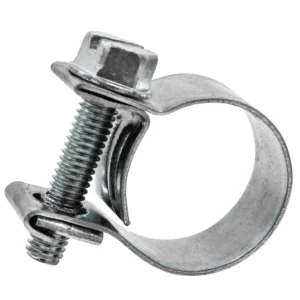 Fuel Injection Clamp #4 1/4” Zinc Plated Hose Clamp 10 Pack Reliable Corrosion‑Resistant Fuel Line Clamps for Automotive & Industrial