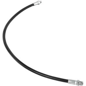 36" Nylon Grease Gun Whip Hose, 4,500 PSI Working Pressure, Zinc-Plated Ends