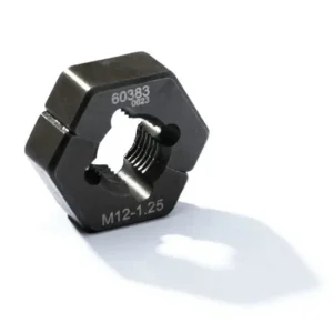 M12-1.25 Metric Split Die Thread Chaser Repair Tool Hardened Steel for Bolts Studs Cars Trucks Industrial