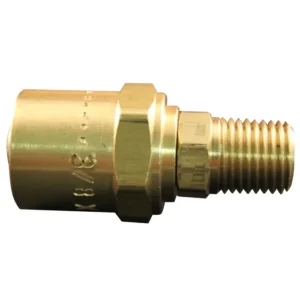 1/4" MNPT Reusable Hose End Fitting 11/16" OD Air Compressor Hose Adapter 250 PSI Industrial Use