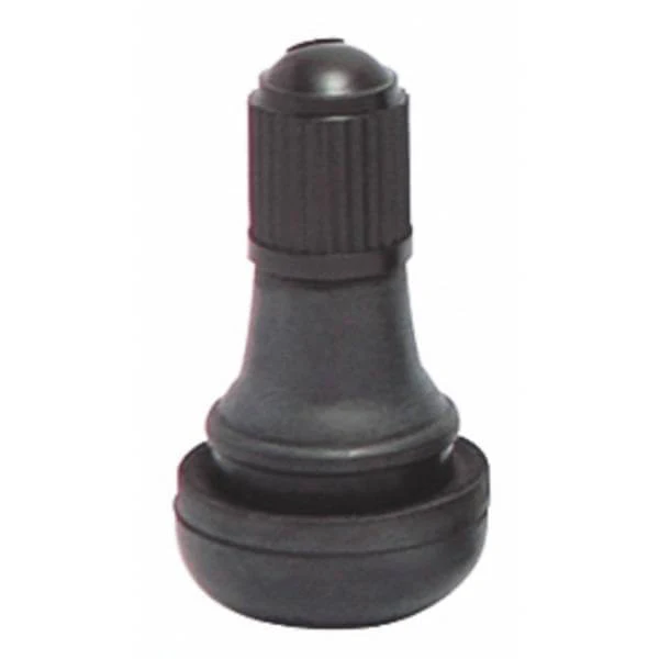 TR412 Snap-In Tire Valve Rubber Tubeless 0.88" Height for 0.453" Bore - 50 Pack High-Performance Valve