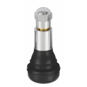 TR413AC Snap-In Chrome Tire Valve 1.25" Height Bag of 50 for Car, Truck, RV Wheels – Durable Replacement