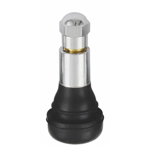 TR413AC Snap-In Chrome Sleeve Tire Valve 1.25" Height 500 Pack Heavy Duty Car Truck RV Wheel Stem