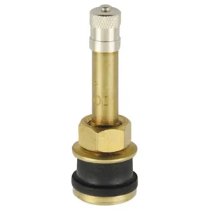 TR500 Clamp In Truck Tire Valve 2 Inch Straight Metal Stem 0.625 Bore Heavy Duty Rim Valve 10 Pack