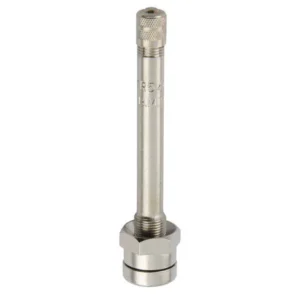 TR544 Clamp-In Truck Tire Valve 2.86" Height O-Ring Seal Metal Rim Valve Straight for 0.382" Bore Hole
