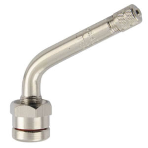 TR544D Clamp-In Truck Tire Valve 60° Bend O-Ring Metal Rim Valve 0.382" Bore Hole Each