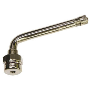 TR546E Clamp-In Truck Tire Valve 75° Bend O-Ring Seal Metal Rim Valve 0.382" Bore Hole 100 Pack