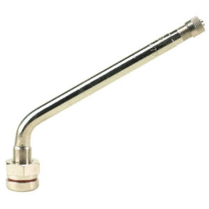 TR547D Clamp-In Truck Tire Valve 60° Bend Metal O-Ring Seal Rim Valve for 0.382" Bore Hole Each