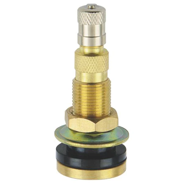 TR618A Air/Liquid Metal Clamp-In OTR Valve 1.88" Height 0.625" Bore Heavy Duty Tire Replacement Each