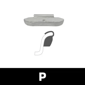 Clip-On WW P Profile 0.25 oz Lead "Black" Uncoated Weights Box of 50 for Fishing Tackle & Bass Lures