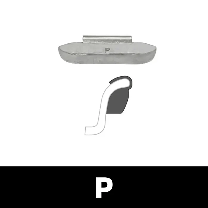 Clip-On WW P Profile 1.00 oz Lead Black Uncoated Fishing Weights Sinkers Box of 50 for Freshwater & Saltwater