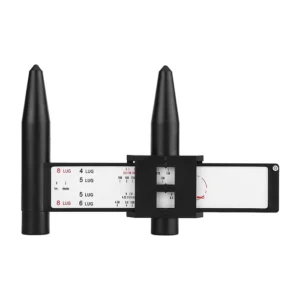 Wheel Bolt Pattern PCD Gauge Tool for 4, 5, 6 Lug Wheels Automotive Tire Fitment Measuring Tool