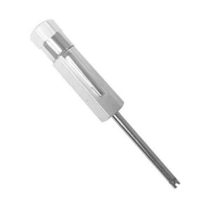 Screwdriver Valve Core Tool with Ball Bearing Lock Magnetic End for Tire, Auto, Bike, RV, and Air Valve Repair