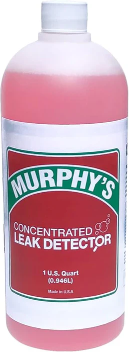 Murphy's Concentrated Leak Detector Quart Bottle - Gas, Water & Air Leak Detection Solution for Industrial Use