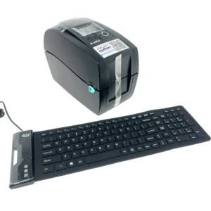 Godex Service Printer Kit with Keyboard Portable Label Printer Setup for Barcode Printing and Business Use