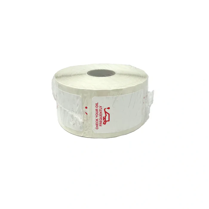 Oil Change Reminder Labels Roll 500 Static Cling Stickers Red Oil Can Image Service Reminder Window Decals