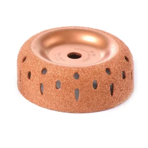 4 Inch Contour Cup Rasp 80 Grit with 3/4 Inch Arbor Hole Tire Buffing and Surface Preparation Tool