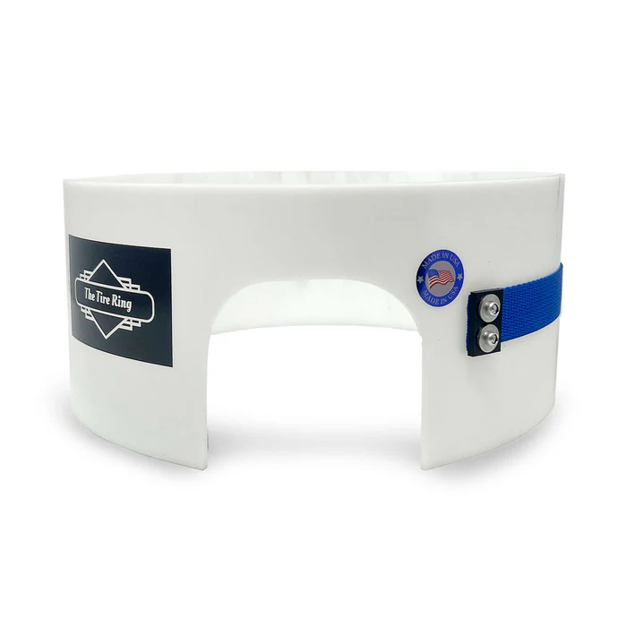 Tire Bead Seating Aid Ring for 8 to 13 Inch Wheels HDPE Air Blaster Assist Tool White