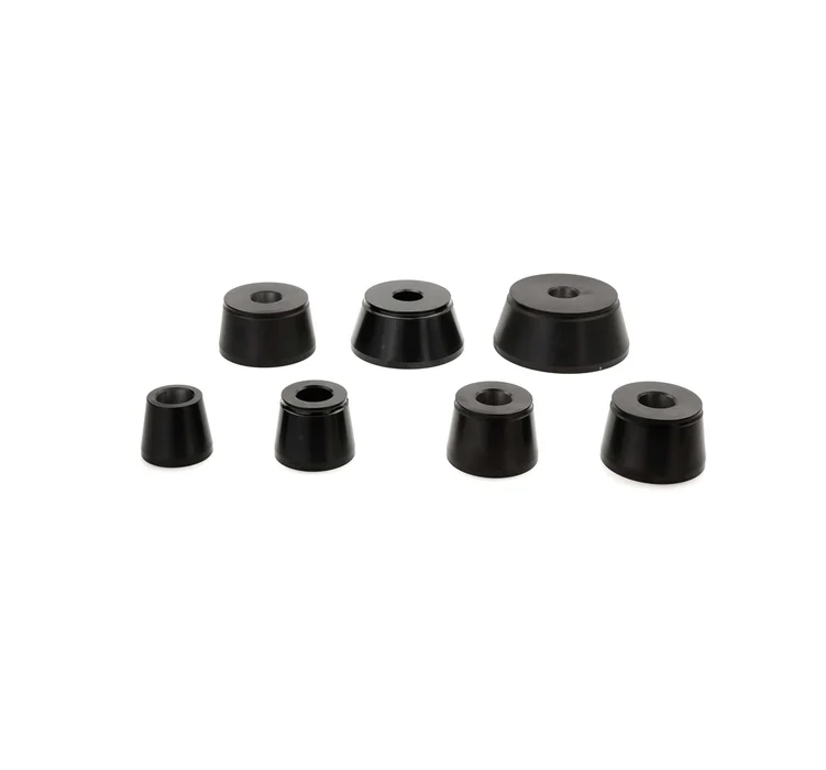 Low Profile Wheel Balancer Cone Set 40mm Bore Hole 1.69" to 5.18" Centering Range 7 Piece Made in USA