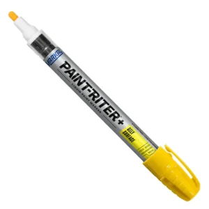 Yellow Markal Paint-Riter Oily Surface Paint Marker Box of 12 Permanent Industrial Marking Pens Made in USA