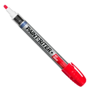 Red Markal Paint-Riter Oily Surface Paint Marker Box of 12 Permanent Industrial Marking Pens Made in USA