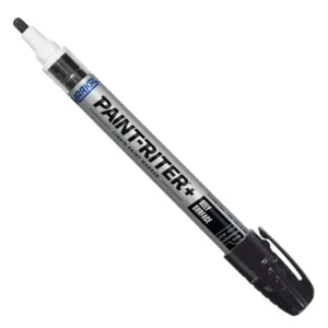 Black Markal Paint-Riter Oily Surface Paint Marker Box of 12 Permanent Industrial Marking Pens Made in USA