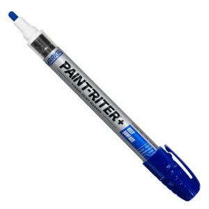 Blue Markal Paint-Riter Oily Surface Paint Marker Box of 12 Permanent Industrial Marking Pens Made in USA