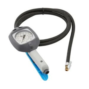 PCL AIRFORCE Analog Tire Inflator 6 Ft Hose Single Lock On Chuck 0-170 PSI Tire Pressure Gauge
