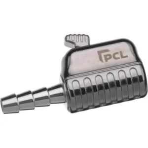 PCL Straight Clip On Air Chuck 1/4 Inch Hose Barb Tire Valve Connector 200 PSI Open End