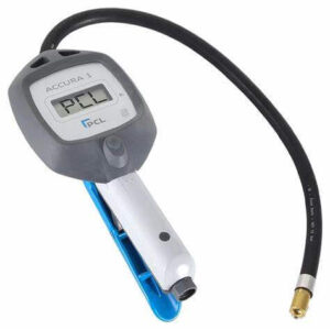 PCL ACCURA 1 Digital Tire Inflator 21 Inch Hose Single Lock On Chuck 0 to 174 PSI TPMS Compatible