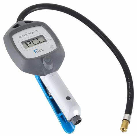 PCL ACCURA 1 Digital Tire Inflator 21 Inch Hose Single Lock On Chuck 0 to 174 PSI TPMS Compatible
