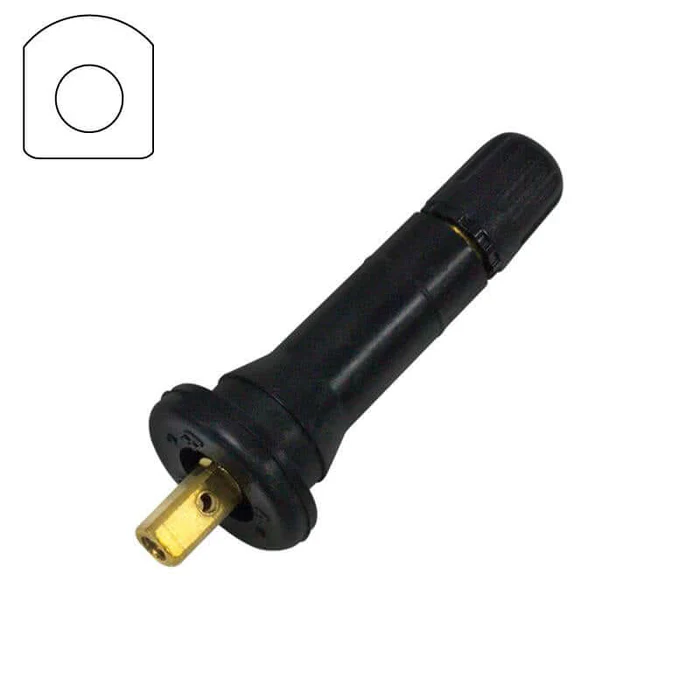 Hybrid Key Snap In TPMS Valve Stems for Schrader Sensors Dual Fitment Box of 10