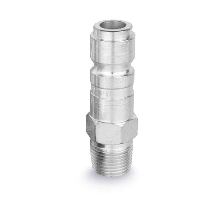 3/8 Inch Male G Style Air Plug Steel Pneumatic Quick Connect Fitting 300 PSI High Flow 99 SCFM