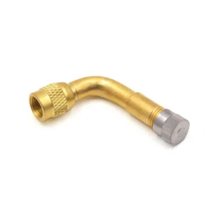 90 Degree Tire Valve Extension Nickel Plated Valve Stem Extension for Automotive Tire Service