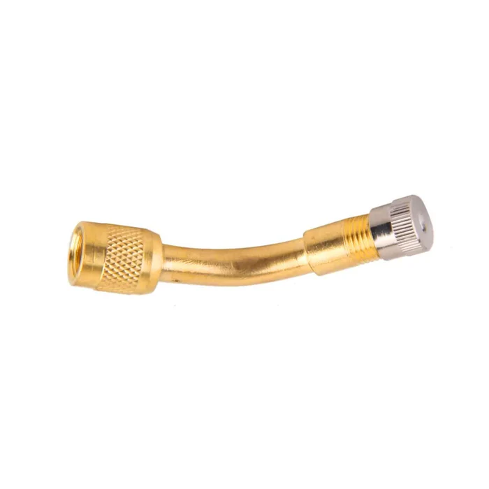 135 Degree Tire Valve Extension Nickel Plated Angled Valve Stem Extender for Automotive Applications