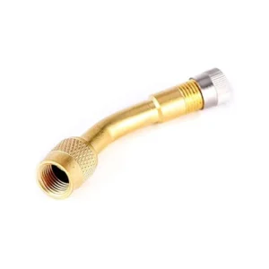 135 Degree Tire Valve Extension Nickel Plated Angled Valve Stem Extender for Automotive Applications