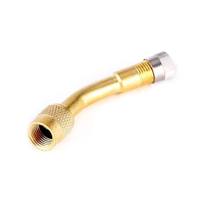 135 Degree Tire Valve Extension Nickel Plated Angled Valve Stem Extender for Automotive Applications