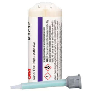 3M Super Fast Repair Adhesive 04747 Amber 47.3mL Cartridge Automotive Plastic Repair Case of 6