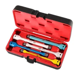AFF 5pc Torque Limiting Extension Set 65 80 100 120 140 Ft Lb Lug Nut Torque Stick Kit