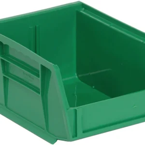 Stack Hang Storage Bin 5.375 x 4.125 x 3 Inch Green Heavy Duty Organizer Bin 10 lb Capacity Each