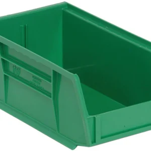 Stack Hang Storage Bins 7.375 x 4.125 x 3 Inch Green Heavy Duty Organizer Bin 24 Pack 10 lb Capacity