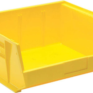 Stack Hang Bins 14.75 x 16.5 x 7 Inch Yellow Storage Organizer Inventory Parts Bin 6 Pack
