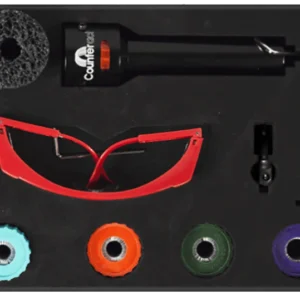 Counteract STK-13 Automotive Wheel Maintenance Kit Hub Stud Cleaning Kit with Brushes and Drive Adapter